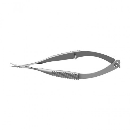 Vannas Capsulotomy Scissors, Angled On Flat